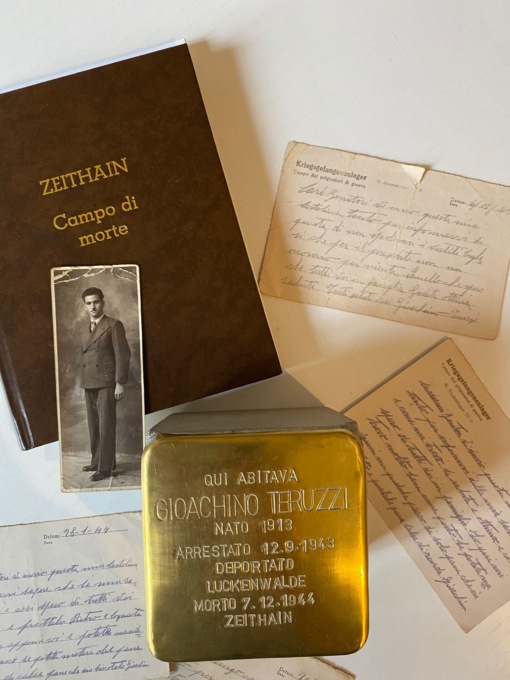 Pietra d’inciampo in memoria di Gioachino Teruzzi a Brugherio