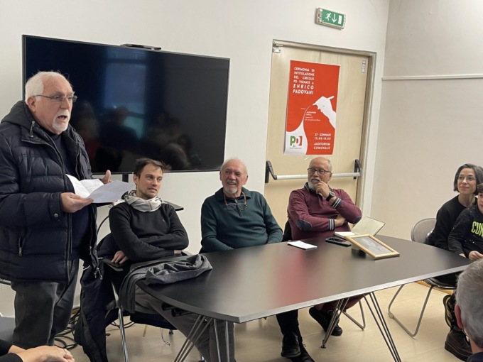 La sede del circolo Pd a Vignate porterà anche il nome di Enrico Padovani