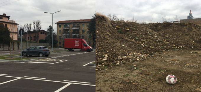 Il centro sportivo (a metà) di Cologno Monzese: il parcheggio c’è, i campi da padel no