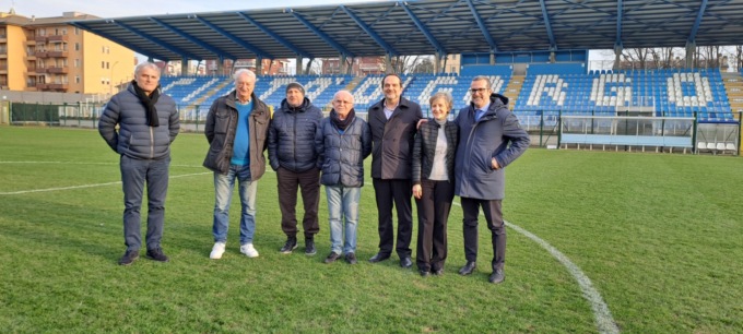 Il presidente della Lega Pro in visita alla Giana Erminio