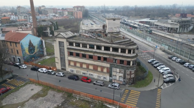 In volo sulle aree ex Galbani di Melzo: in settimana si parte con la stazione
