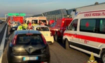 Incidente lungo l'A4 a Capriate: tre feriti soccorsi in codice rosso