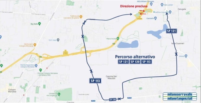 Prove di carico: il ponte della Tangenziale Est chiude ancora