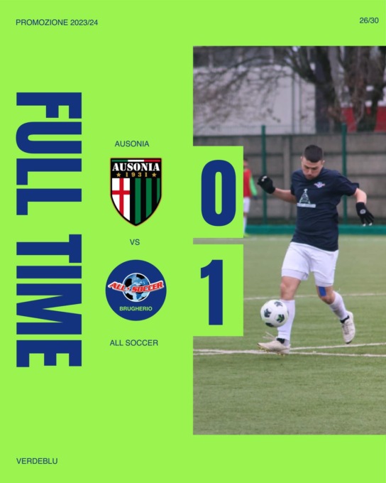 All Soccer Brugherio, una vittoria che dà ossigeno sul campo dell’Ausonia