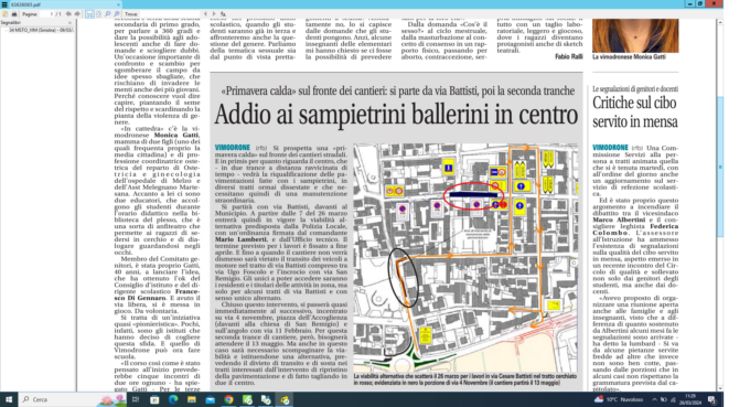 Parte il cantiere, il centro di Vimodrone tagliato in due: bus deviato