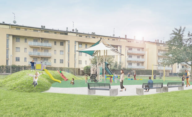Gorgonzola, al via la riqualificazione dell’area gioco nel parco di via Pastore