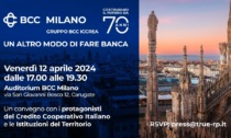 "BCC Milano, da 70 anni un altro modo di fare banca": domani, venerdì 12 aprile, il convegno a Carugate