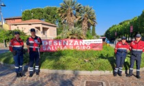 Volontari dell'Anc di Trezzo a Desenzano per il Giro d'Italia