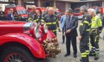 Vigili del fuoco di Milano, la visita del presidente Fontana: "Oltre 300 interventi a Gessate e Bellinzago per l'alluvione"