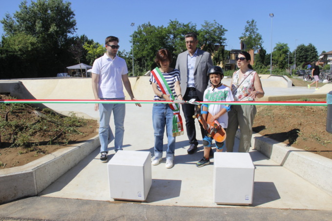 Skatepark di Gorgonzola, tutte le foto dell’inaugurazione: “Uno spazio dedicato ai giovani”