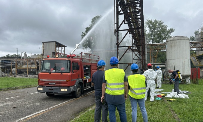 Simulazione di un incidente industriale a Rodano, com’è andata