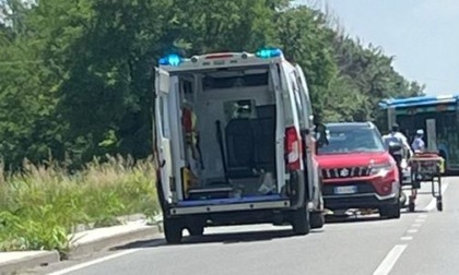 Incidente in moto a Trezzo sull'Adda, traffico congestionato