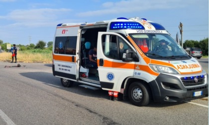 Grave incidente tra un'auto e una moto a Truccazzano