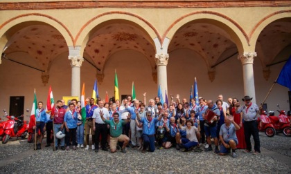 Freccia Rossa della solidarietà: tutte le foto dell'impresa degli scout in Vespa