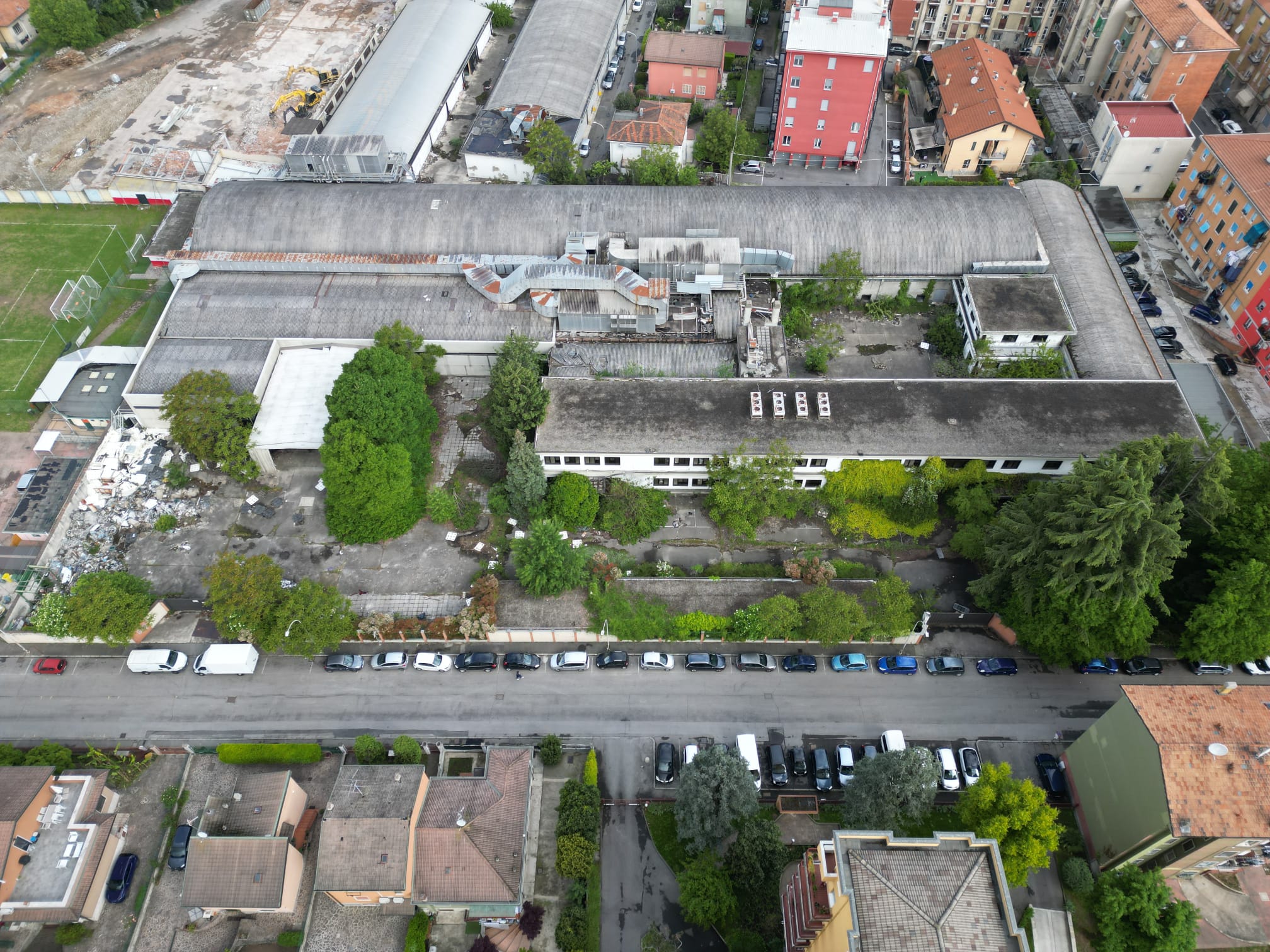 Ex Itam di Pioltello vista dall'alto