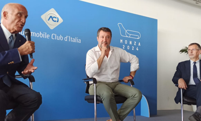 Matteo Salvini a Monza per inaugurare il “nuovo Autodromo”