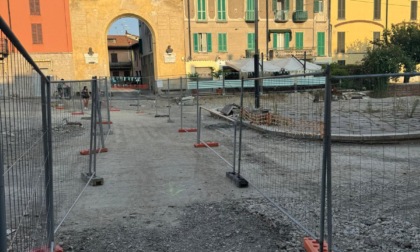 Cassano d'Adda, ripresi i lavori in piazza Garibaldi