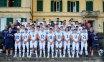 Due giovani Daemons con la nazionale italiana di football americano