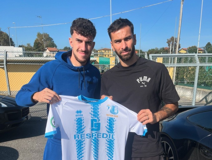 I giocatori dell’Atalanta allo stadio di Trezzo per uno shooting fotografico