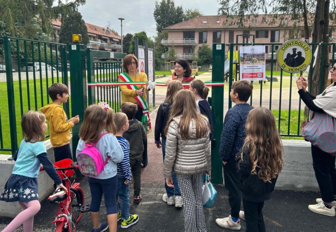Parco via Sardegna a Gorgonzola: le foto dell’inaugurazione in festa