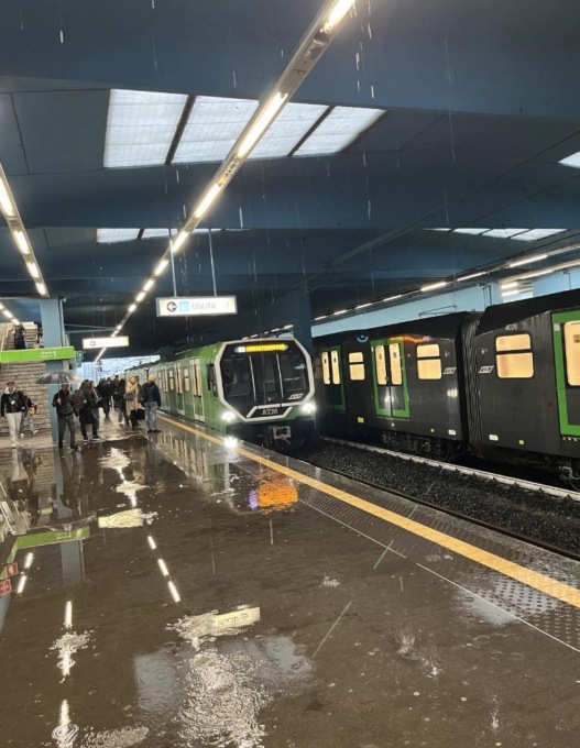 Infiltrazioni d’acqua alla stazione M2 di Gessate, presto un intervento straordinario sulla copertura