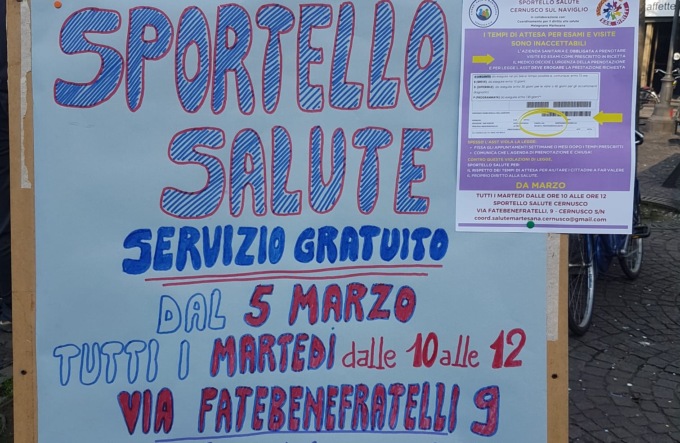 Sportello salute a Cernusco sul Naviglio, da marzo 64 casi presi in carico