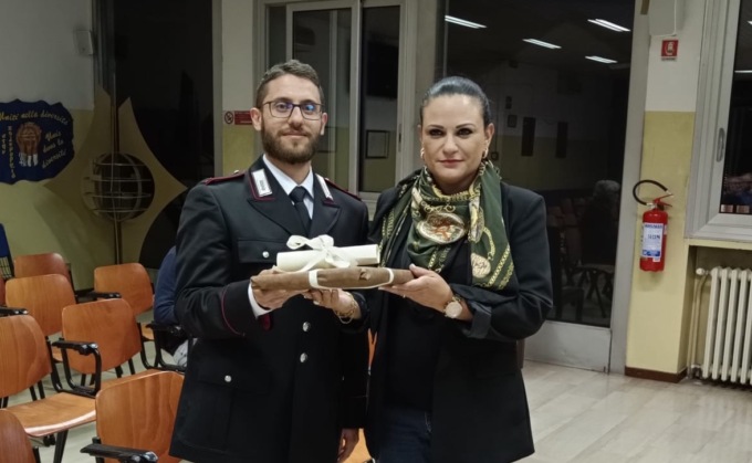 Un premio dall’Amministrazione di Cassina de’ Pecchi al vicecomandante dei Carabinieri