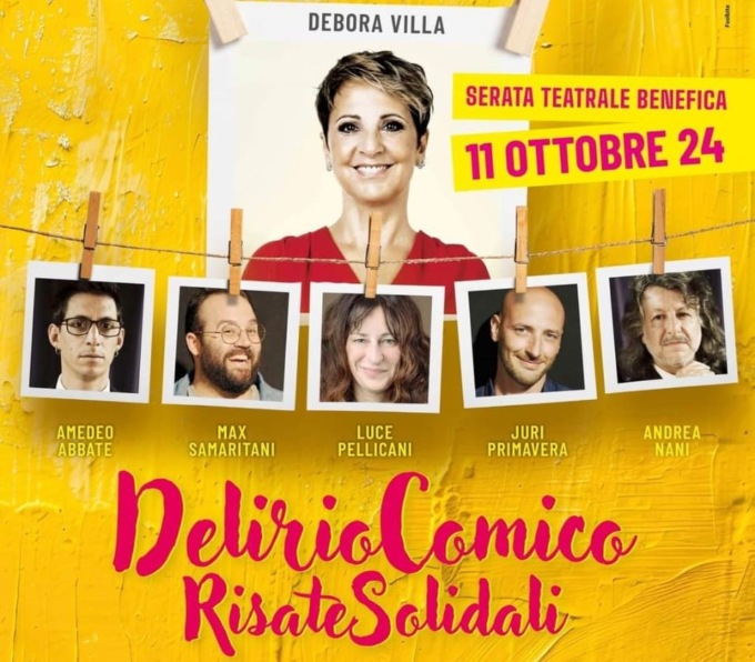 Debora Villa e i suoi amici comici portano sul palco le risate che fanno del bene