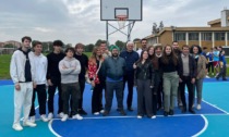 Istituto Marconi Gorgonzola, le foto dell'inaugurazione del nuovo campo da basket