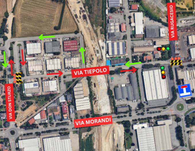 Segrate, modifiche alla viabilità in via Rugacesio dal 26 novembre