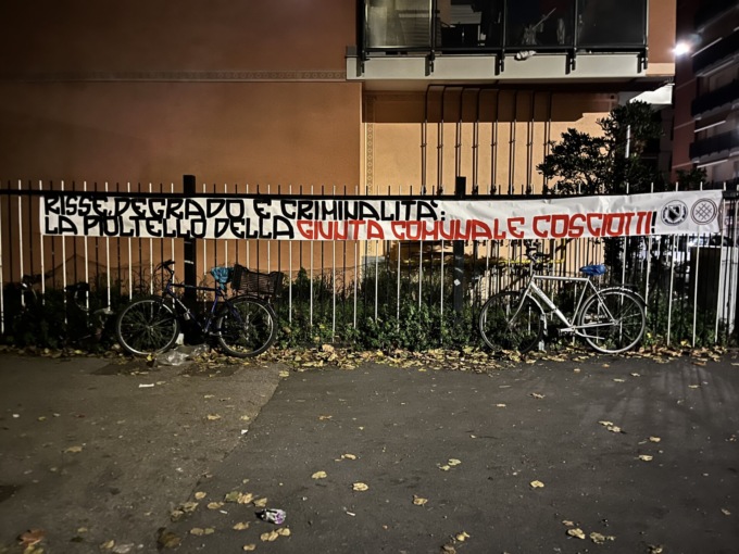 L’ultra destra attacca la Giunta di Pioltello: “Responsabili di risse, degrado e criminalità”