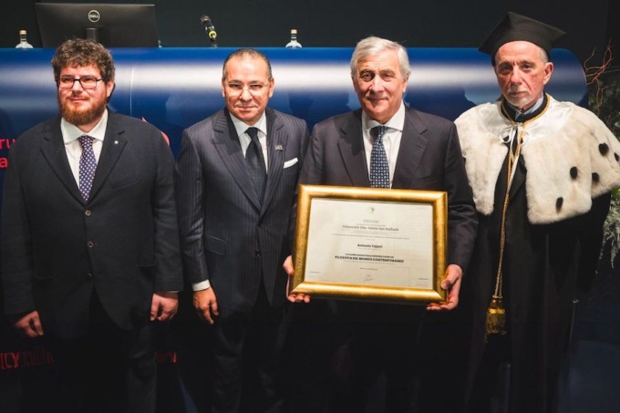 L’Università Vita-Salute San Raffaele inaugura il nuovo anno accademico e conferisce la Laurea Honoris Causa ad Antonio Tajani