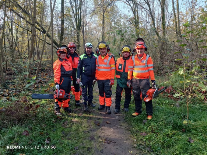 La Protezione civile mette in sicurezza il Bosco del fontanone