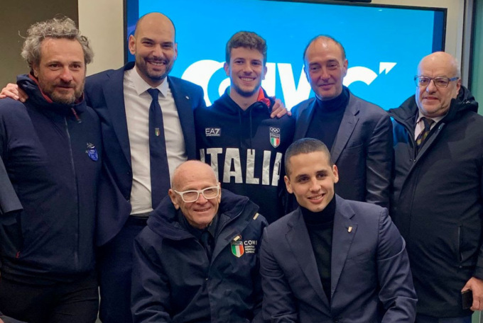 L’olimpionico Matteo Zurloni ricevuto come una star dal presidente Attilio Fontana