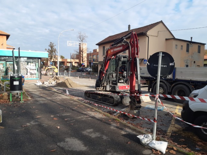 Basiano: lavori in centro, disagi per cittadini e attività