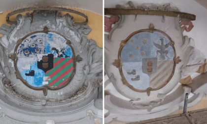 Lo stemma di Villa Opizzoni torna al suo antico splendore