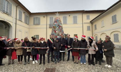 Uno speciale albero di Natale fatto tutto all'uncinetto