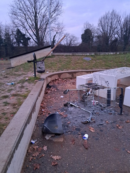 Vandali minorenni in azione nella notte di Capodanno allo skatepark di Gorgonzola