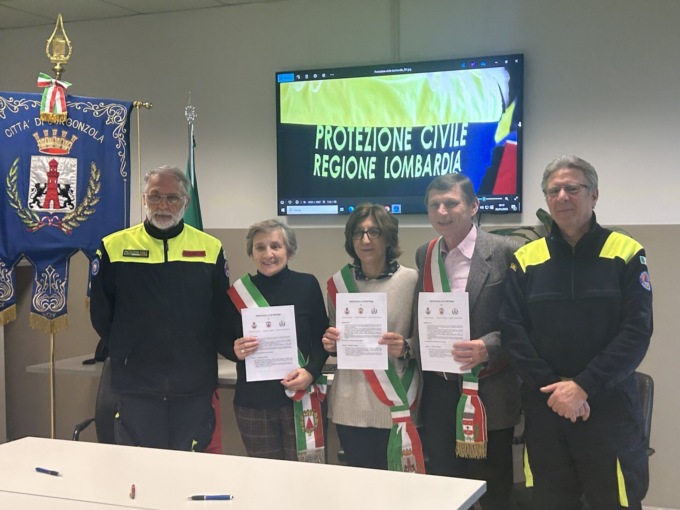 Gorgonzola, Bussero e Cambiago firmano il Protocollo d’intesa sovracomunale per la Protezione civile