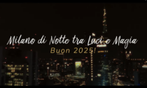 In volo tra le luci di Milano: gli auguri in video di un nostro lettore