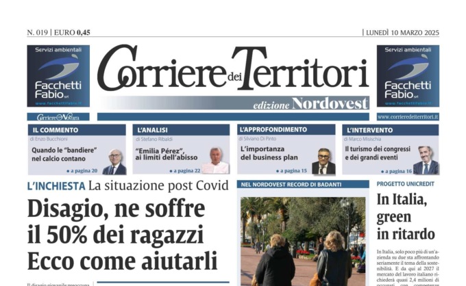 Nelle edicole del Nord Ovest il nuovo Corriere dei Territori