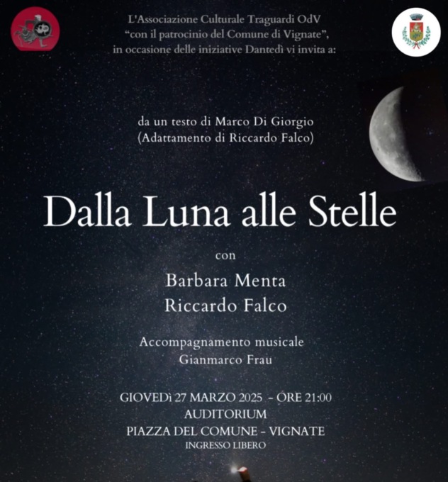 “Dalla Luna alle Stelle, da Leopardi a Dante”: uno spettacolo per celebrare il Dantedì