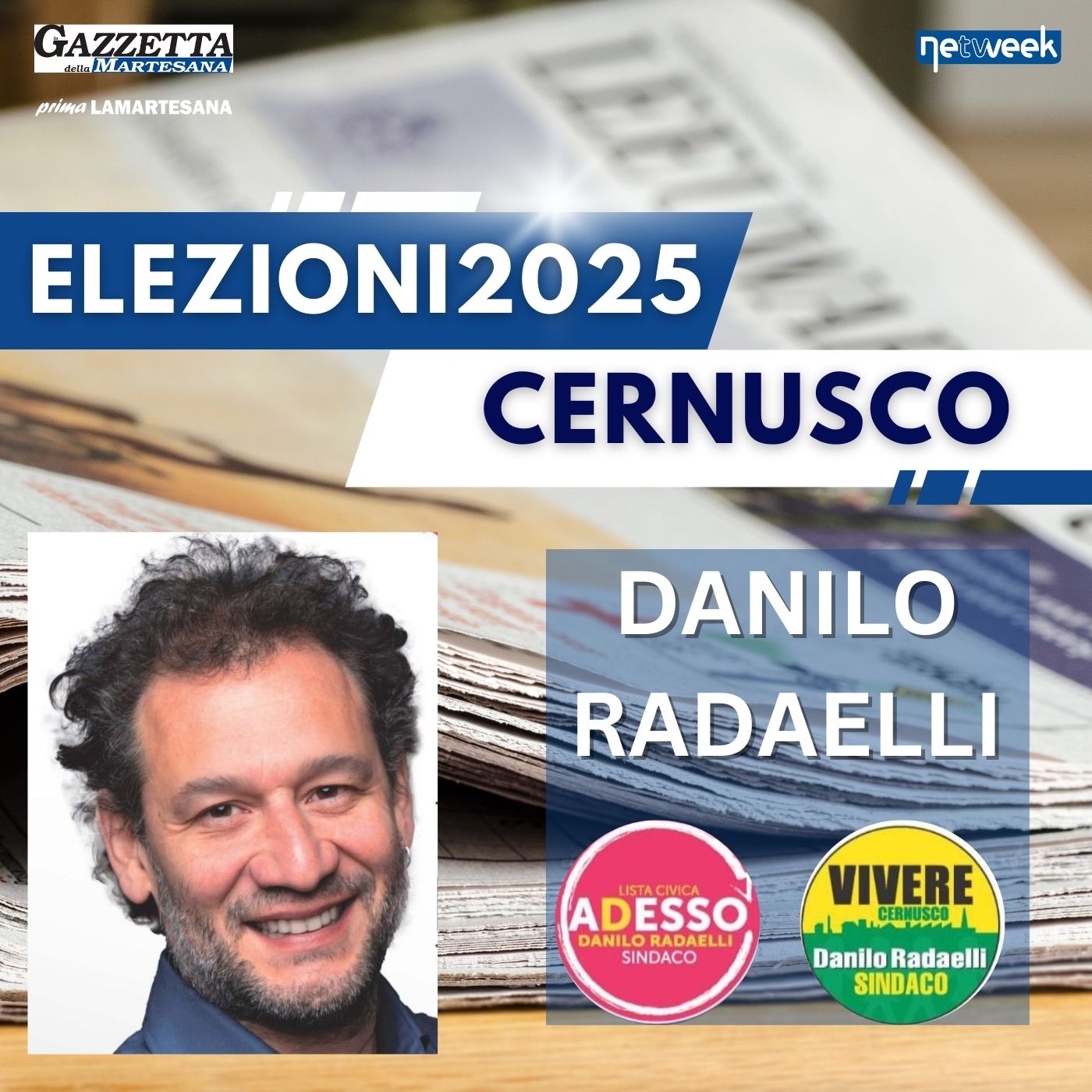 Elezioni Cernusco 2025 - Intervista ai candidati