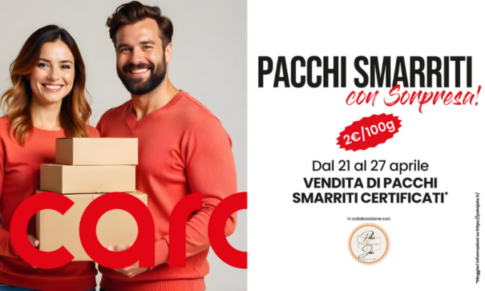 “La vendita dei pacchi smarriti” arriva al Centro Commerciale Carosello di Carugate
