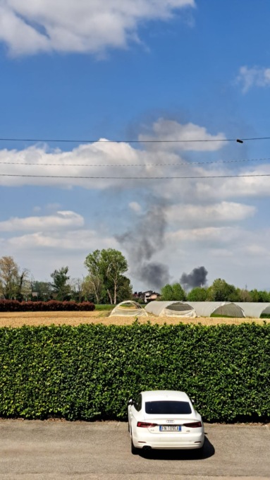 Incidente con incendio di un veicolo  lungo la Teem