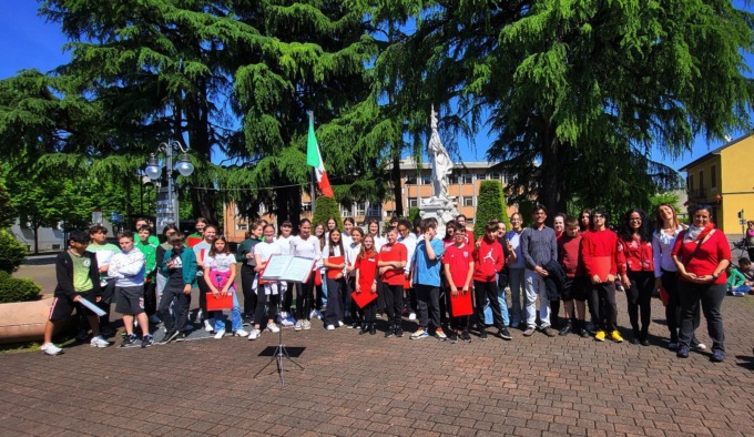Concerto del coro dei ragazzi della scuola secondaria per l’80esimo della Liberazione