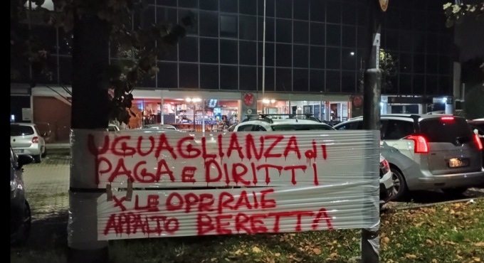 No all’accordo che prevedeva un aumento di 2,19 euro (lordi) al mese. Le operaie dell’appalto della Beretta verso la mobilitazione