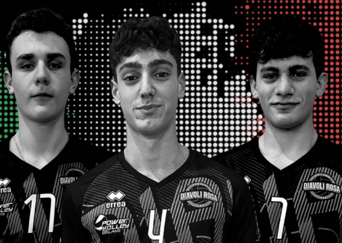 Tre giovani Diavoli Rosa convocati per le qualificazioni ai Campionati Europei Under 16