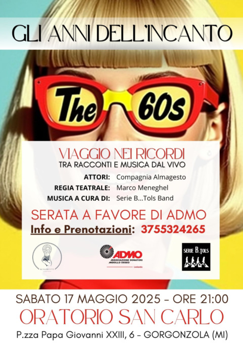 Un viaggio negli anni ‘60 per sostenere Admo