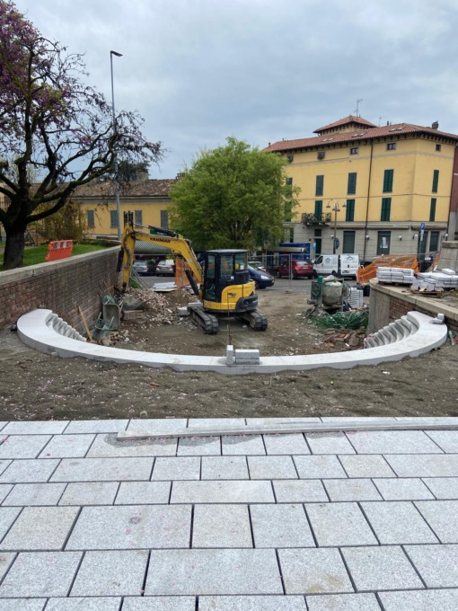 Lavori di piazza Garibaldi: cambia la viabilità nel centro di Cassano d’Adda